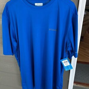 Columbia Men's Vibrant Blue Short Sleeve Tee NWT!